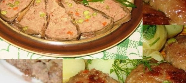 Мясная запеканка и котлеты с овощами