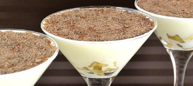 Сметанное желе с бананами