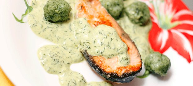 Зеленый сливочный соус