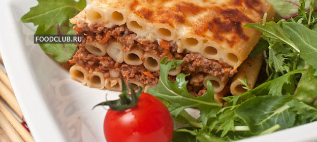 Запеканка из макарон с фаршем