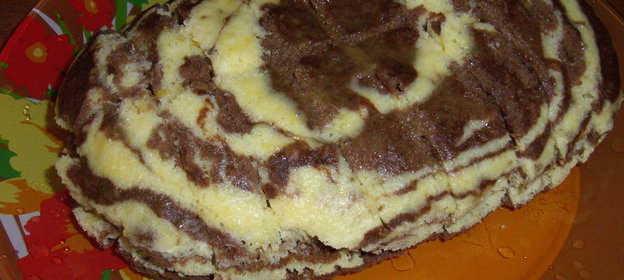 Мраморный кекс (паровой)