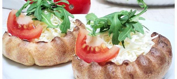 Булочки из блинного теста (Поповеры) с начинкой, как идея для завтрака