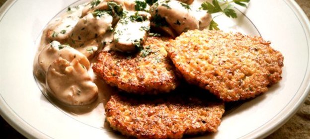 Картофельные оладьи с тыквой баттернат