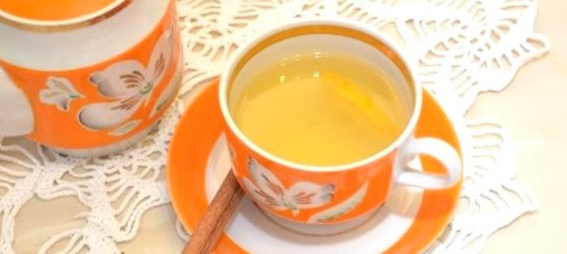 Зеленый чай с апельсином