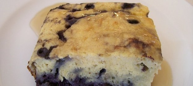 Творожная запеканка с голубикой