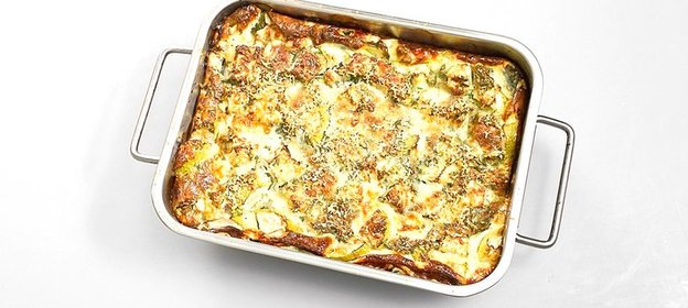 Летняя запеканка из кабачков