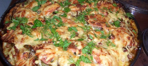 пицца ассорти на толстом тесте