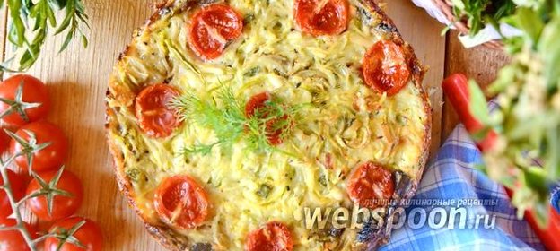 Запеканка из кабачков с грибами