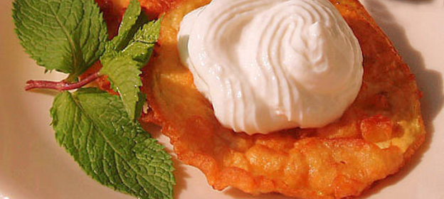 Оладьи из баклажанов с медом