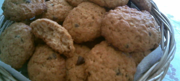 Печенье песочное с овсянкой и миндалём