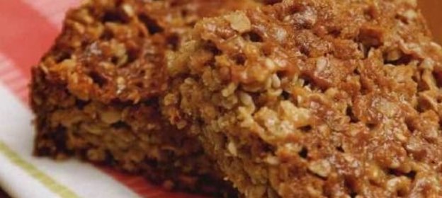 Медово-карамельное печенье из овсяных хлопьев