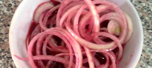 Салат из лука и граната