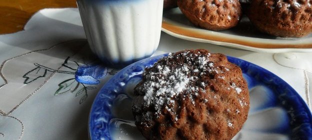 Черёмуховые кексы на сметане