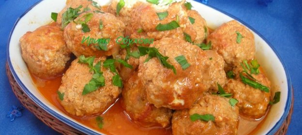 Фрикадельки в томатном соусе