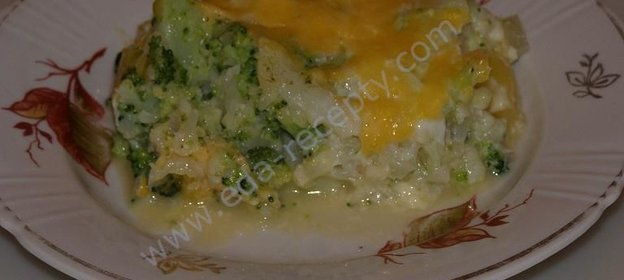Запеканка из цветной капусты и брокколи