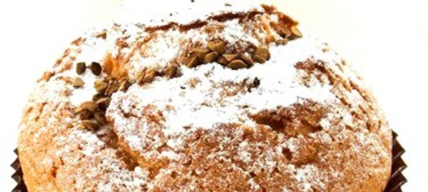 Постные кофейные маффины с миндалем