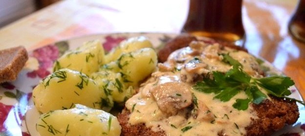 Сырно-грибной соус