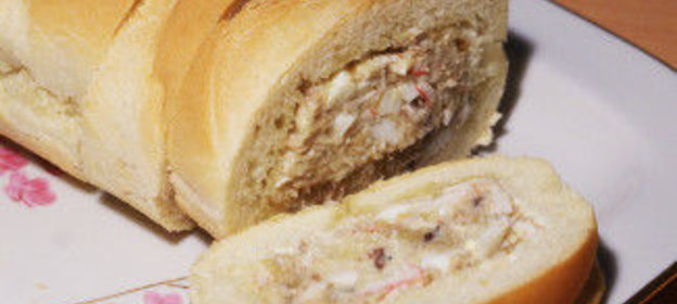 Батон с начинкой