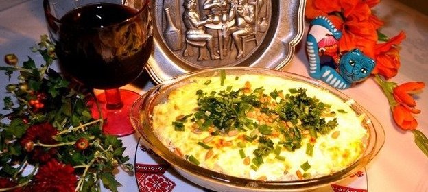 Запеканка из индейки с рисом