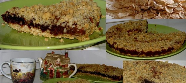 Овсяный пирог с шоколадом