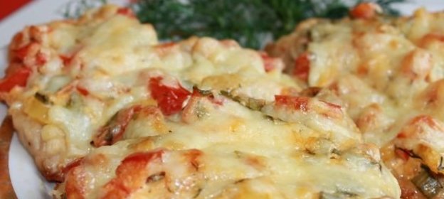 Куриная грудка под шубой, в духовке