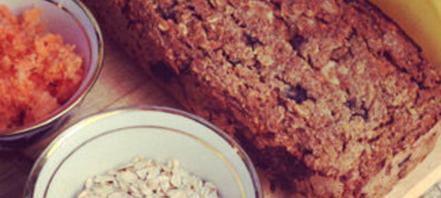 Овсяно-банановый кекс-коврижка без муки и сахара