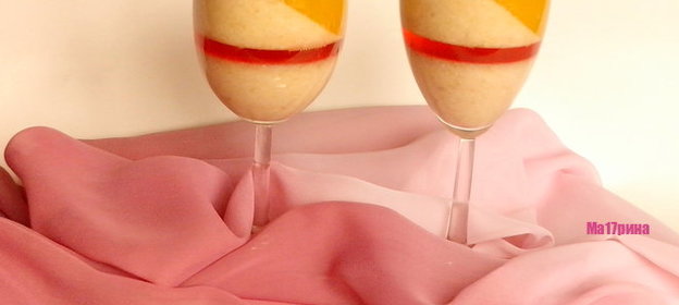 Бананово-апельсиновое желе