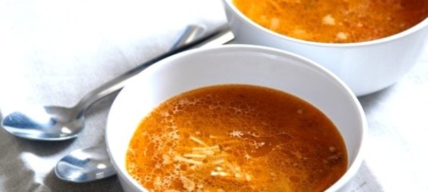 Суп на говяжьем бульоне