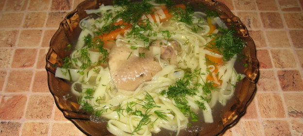 Лапша домашняя куриная