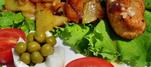 Оладьи из смоленских круп с вареньем