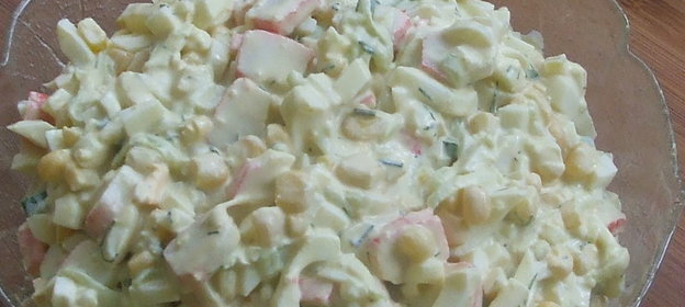 Салат с крабовыми палочками