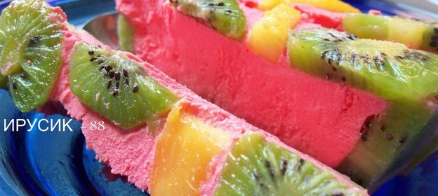 Холодный творожно фруктовый десерт Лето,ах лето.... ДУЭЛЬ :)