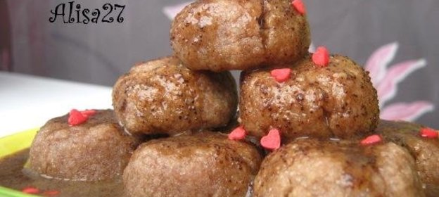 Пирожные Шарики с кофейным кремом ФМ (Моя иллюстрация к интересному рецепту)