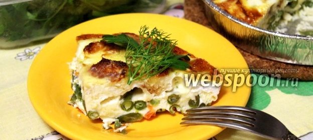 Запеканка с зелёной стручковой фасолью