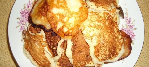 Оладьи на кефире пышные