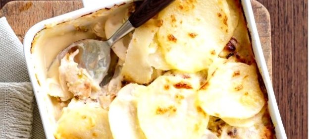 Запеканка с картофелем и курицей