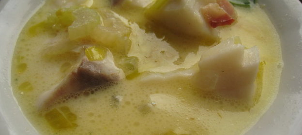Сливочный суп из морского черта