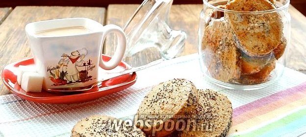 Печенье из гречневой муки с маком