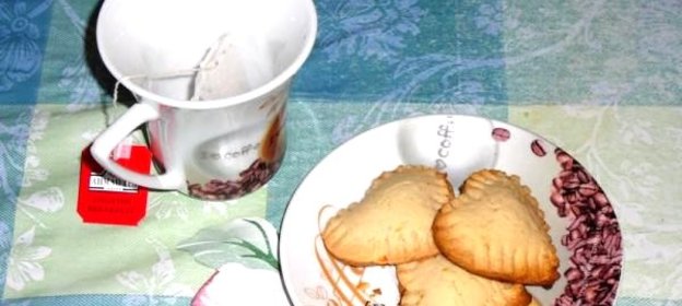 Печенье Сердечки с конфитюром