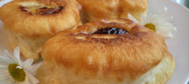 Оладьи с фруктовой начинкой!