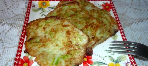 Оладьи из картофеля и кабачка без муки