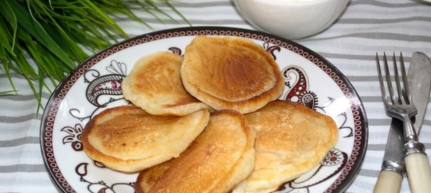 Вкусные оладьи на кефире