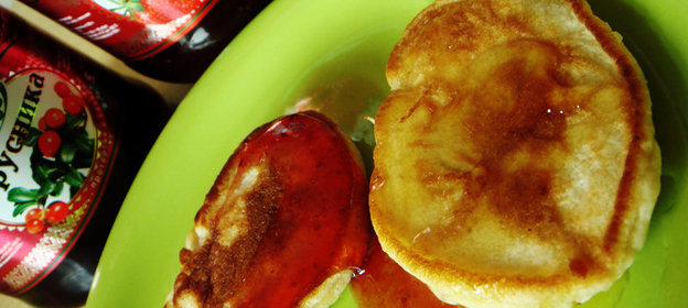 Оладьи с яблоками