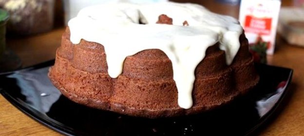 Лимонный кекс с ванилью