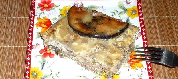 Запеканка из баклажанов и кабачков с фаршем
