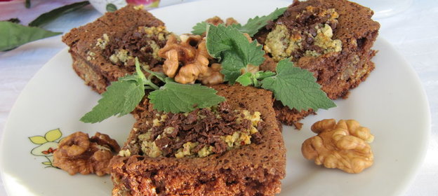 Шоколадно-мятный пирог