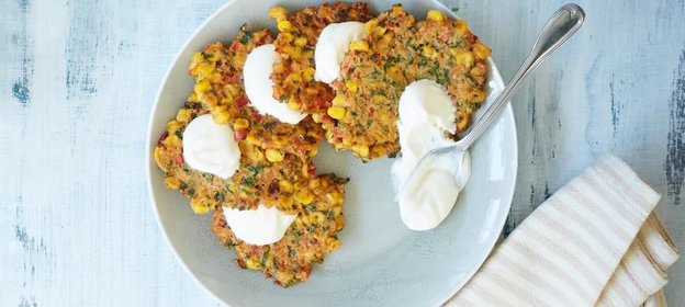 Кукурузные оладьи