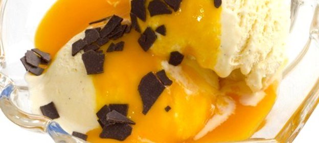 Манговой соус с медом и мятой