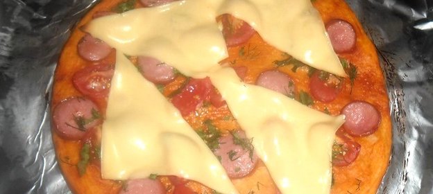 Мини пицца на скорую руку