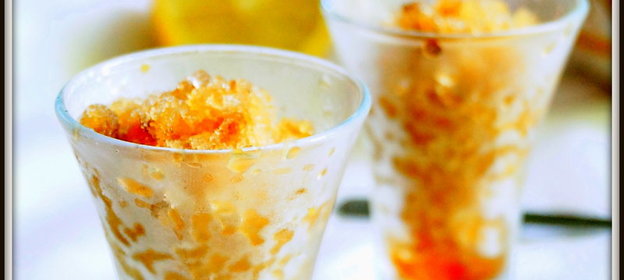 Кофейная гранита. Кофейная, ледяная крошка